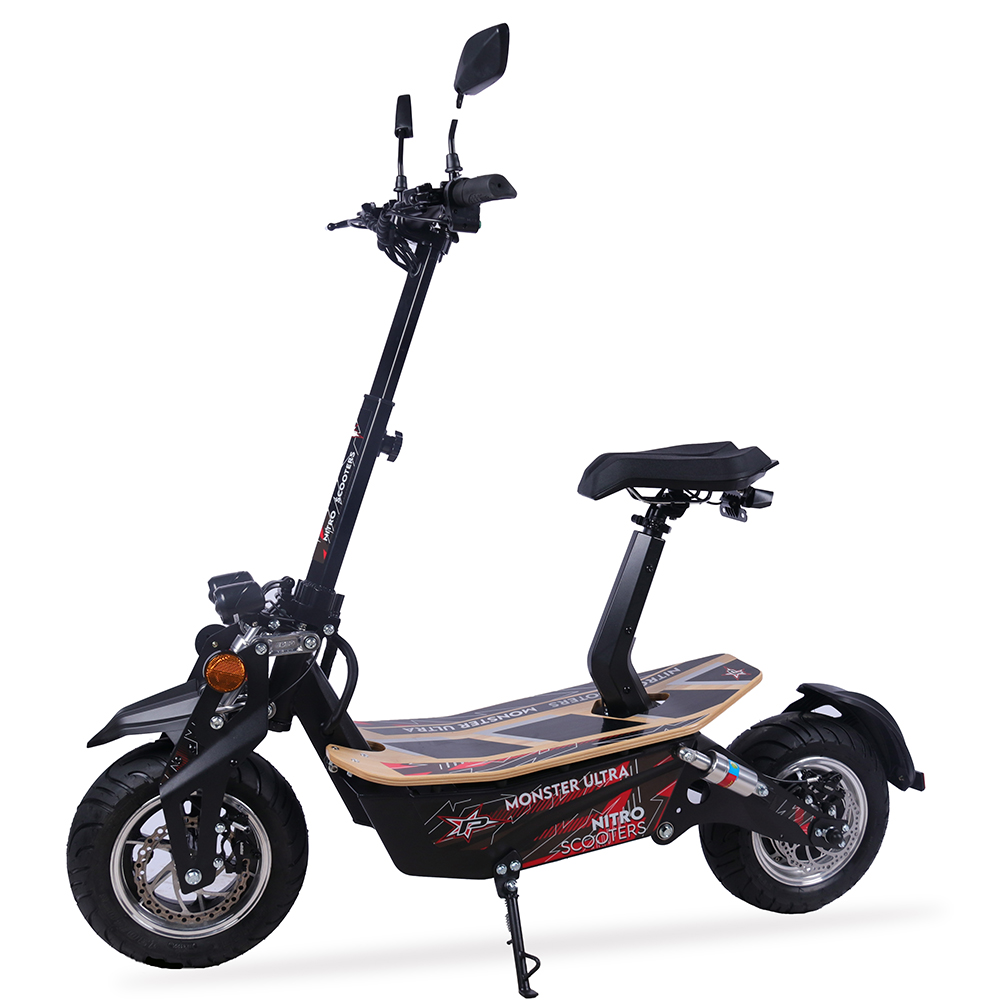 1600W Hub Motor No Chain Drive Electric Scooter for Sale