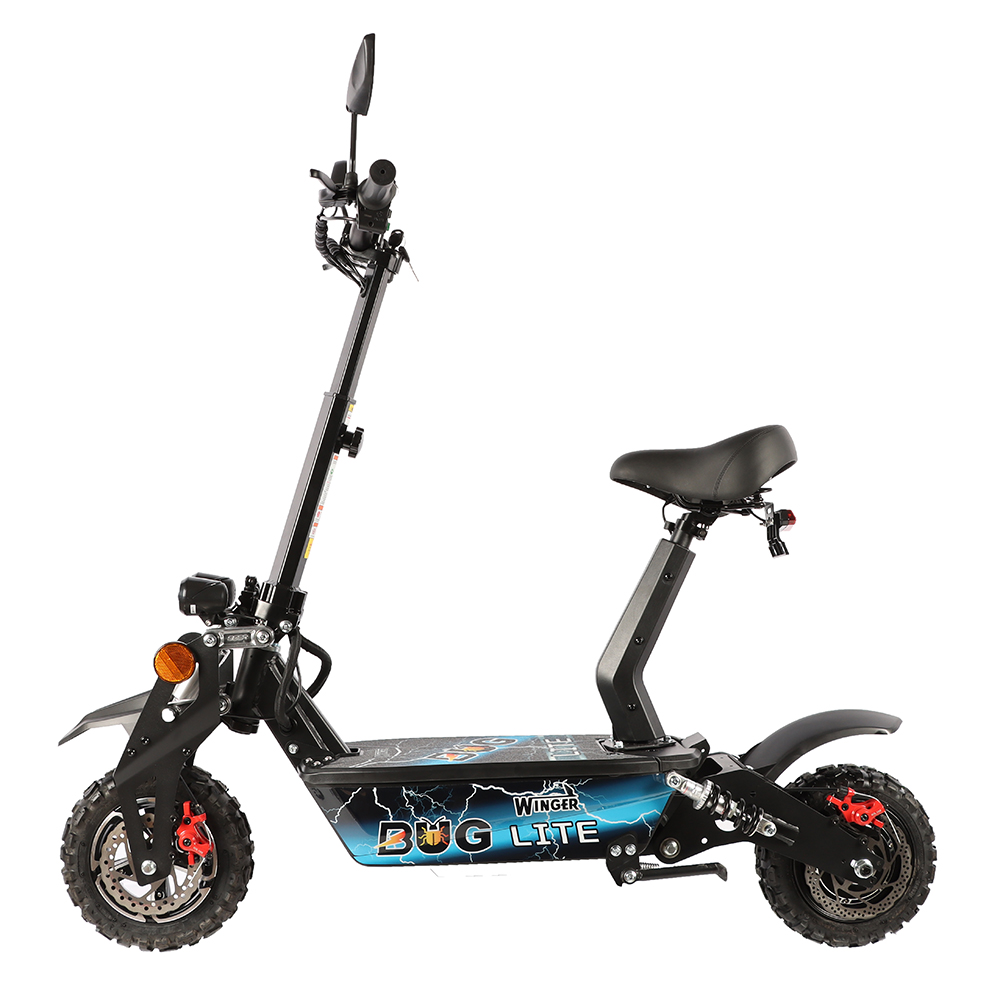 WINGER BUG LITE off road 48v 12ah electric scooter with 1600w hub motor