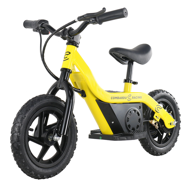 100W 24V 12 inch Children No Pedal Bicycle, Electric Powered Kids Baby self carbon mini Balance Bike