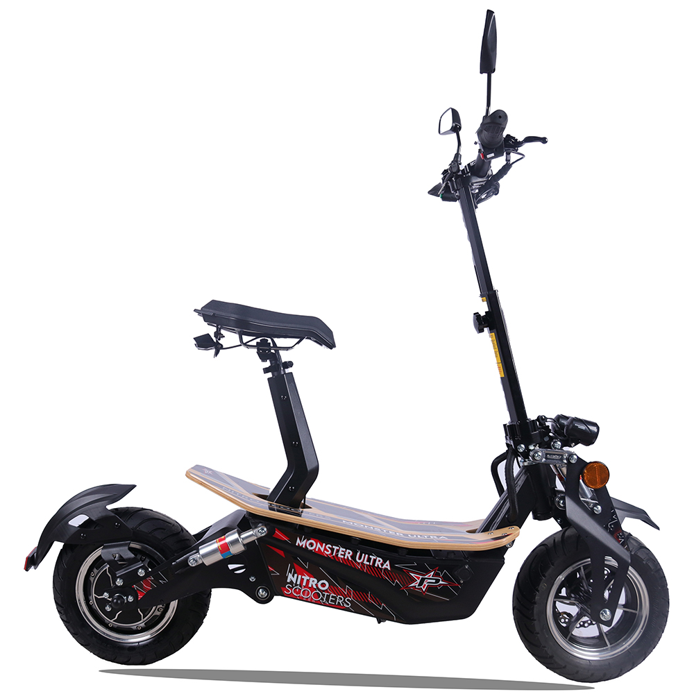 1600W Hub Motor No Chain Drive Electric Scooter for Sale