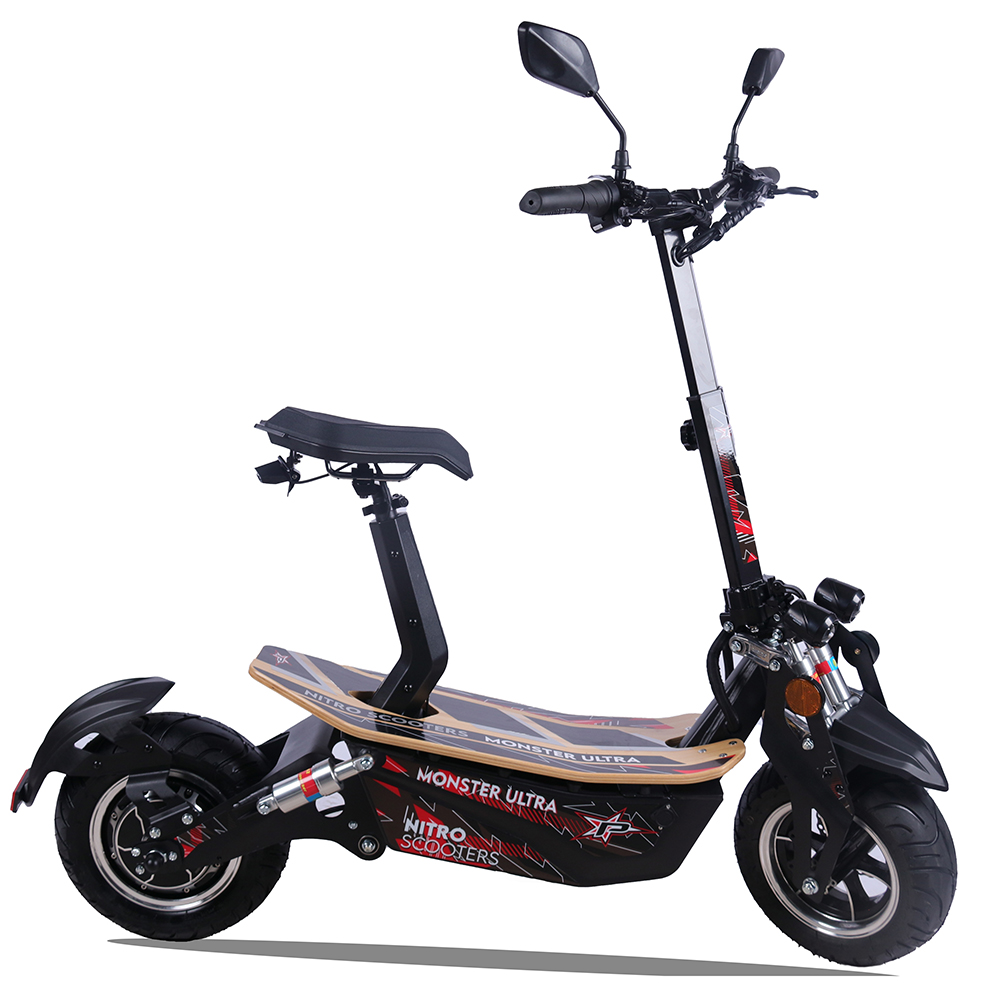 1600W Hub Motor No Chain Drive Electric Scooter for Sale