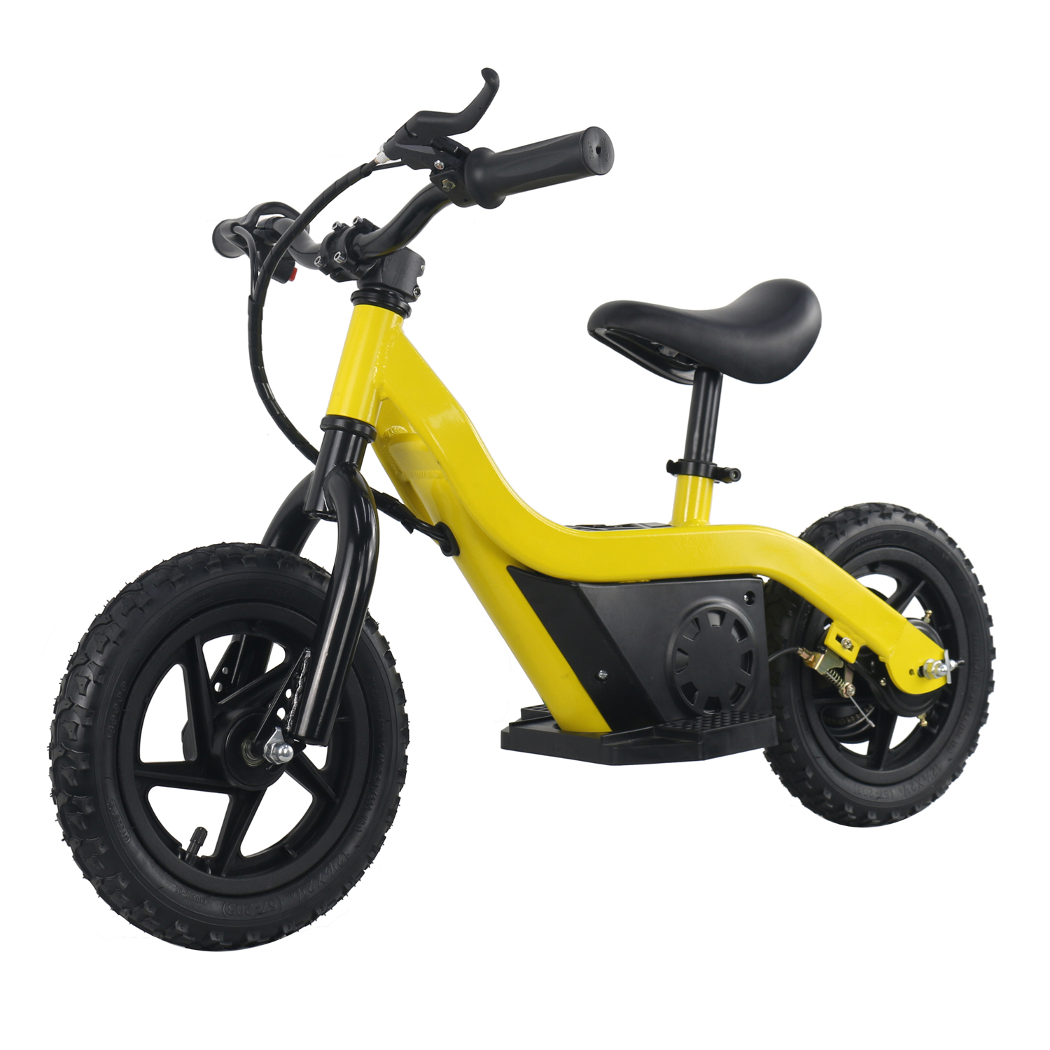 100W 24V 12 inch Children No Pedal Bicycle, Electric Powered Kids Baby self carbon mini Balance Bike