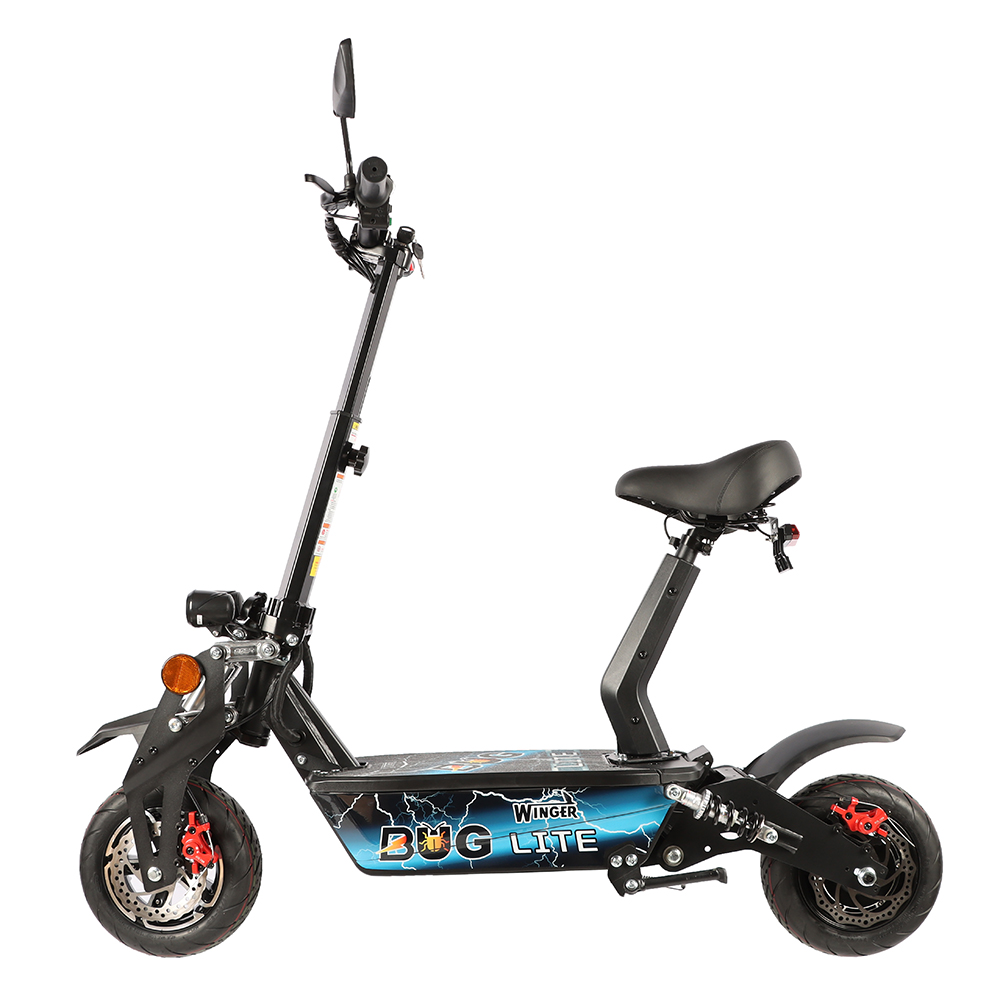 WINGER BUG LITE off road 48v 12ah electric scooter with 1600w hub motor