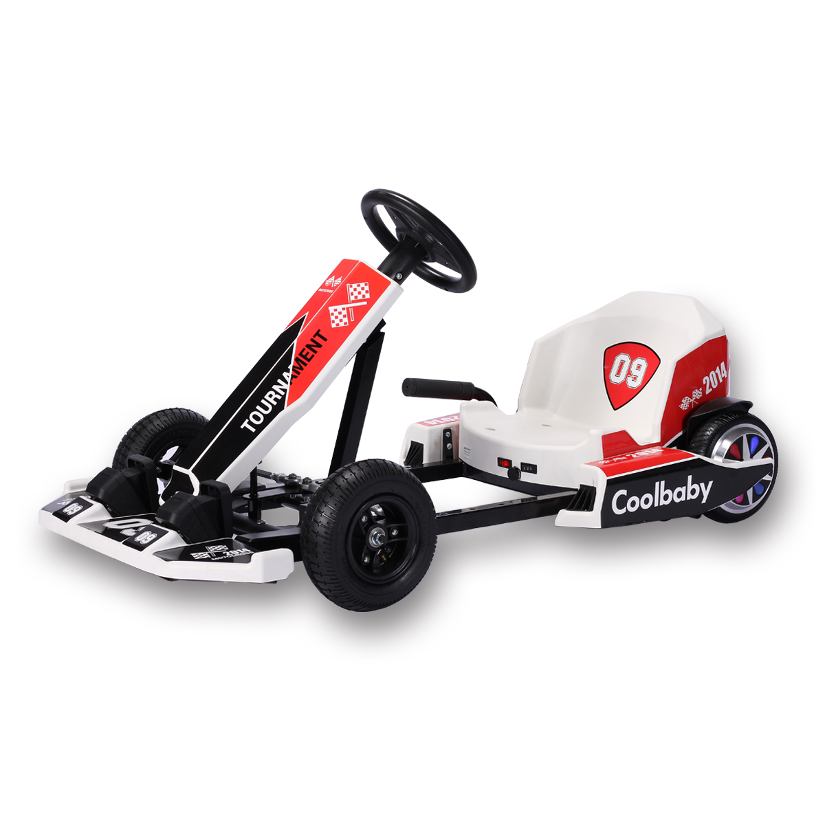 electric go karts for kids karting car adult racing 4 wheels drifting scooter with led lights