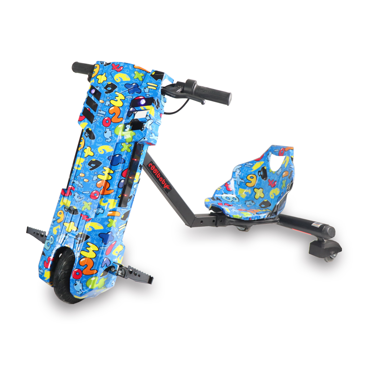 Kids electric scooters 360 go cart 3 wheels electric drifting three wheel trike drift car